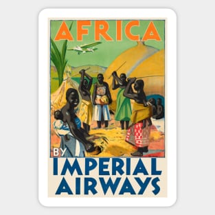 Africa Vintage Travel Poster 1932 Sticker